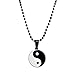 N / D Collar De Cremación Juego de Mejores Amigos Rompecabezas Ying Yang Colgante de Acero Inoxidable Amistad Collar de Pareja para Regalo de San Valentín