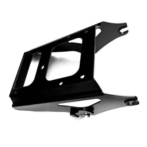 Porte-bagages amovible pour moto avec fixation rapide Harley noir