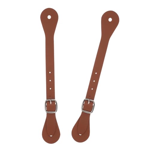 2Pcs Adjustable Vintage Riding Straps for Thigh High Boots Durable PU Leather Boot Straps with Stylish Buckle for Western Cowboy Outfits