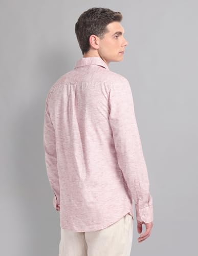 Image of Arvind Modern Slim Fit Heathered Summer Shirt