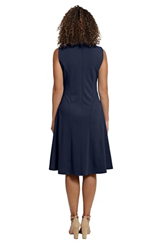 London Times Women's Perfect Versatile Scuba Crepe Fit & Flare Dress Event Guest of Occasion Office Career4