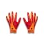 (825) Blaze Orange / Red / Metallic Silver