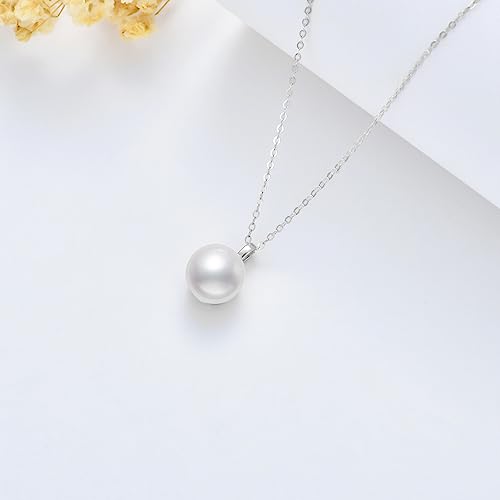 10K Gold Freshwater Culturend Pearl Pendant Necklaces for Women, Birthda Jewelry Gifts for Her, 16-18 Inch4