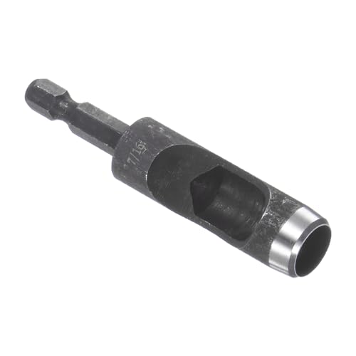 CoCud Leather Hole Punch, 7/16" Dia, High Carbon Steel Round Hollow Punch - (Applications: for Rubber Paper Soft Material)
