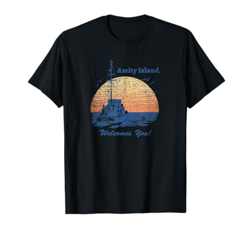 Jaws Vintage Amity Island T-Shirt