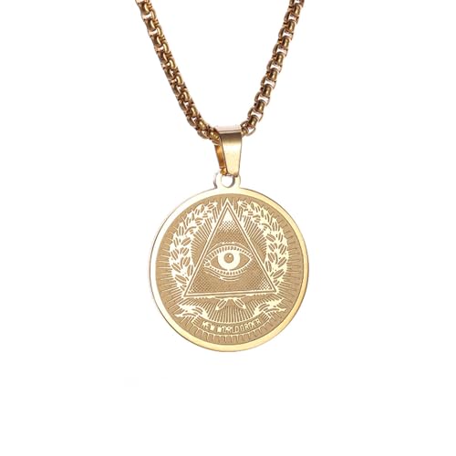 Collier médaille God Eye tendance hip-hop idéal pour sublimer vos soirées et concerts