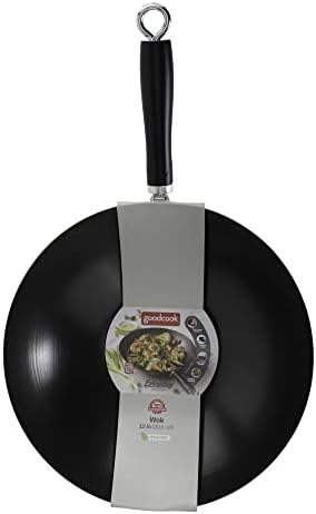 GoodCook Everyday Nonstick Wok, 12 Inch, Black