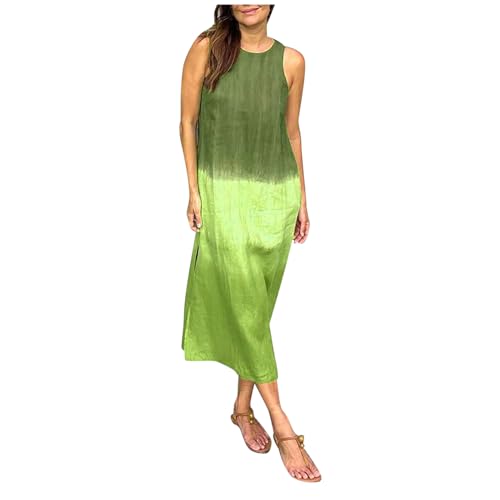 Robe longue coton lin : oubliez la chaleur grâce à sa fente d'aisance