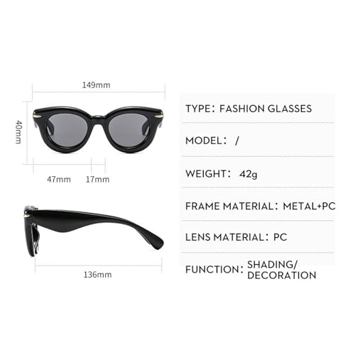 willochra Y2K Women Fashion Oval Candy Color Sunglasses Retro Rivets Men Trending Punk Round Sun Glasses Shades UV4004