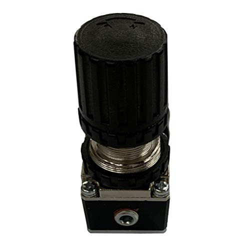 Mini Pressure Regulator For Compressed Air Systems, 1/4" Npt Ports, Adjust 7 To 140 Psi #TOP1