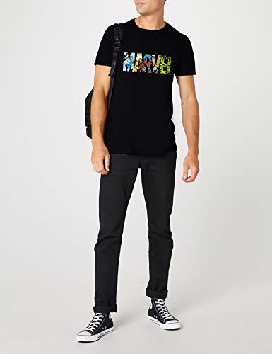 Marvel Men's Comic Strip Logo T-Shirt - Image 3