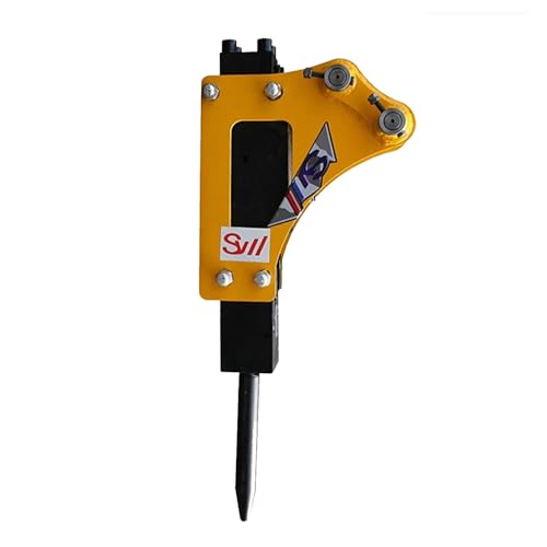 ATTACHXPRO Mini Excavator Hydraulic Hammer Breaker Attachment with Nitrogen Toolbox，Small Digger for .08-3.5 ton Concrete Breaker Attachment Drilling Tool (2)