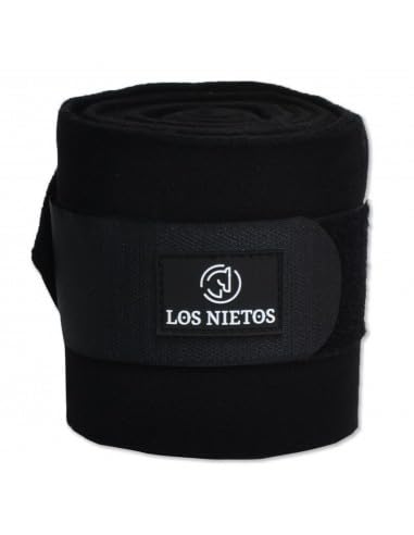 Bandes polaires de dressage Los Nietos : l'excellence de la sellerie noire pour votre cheval