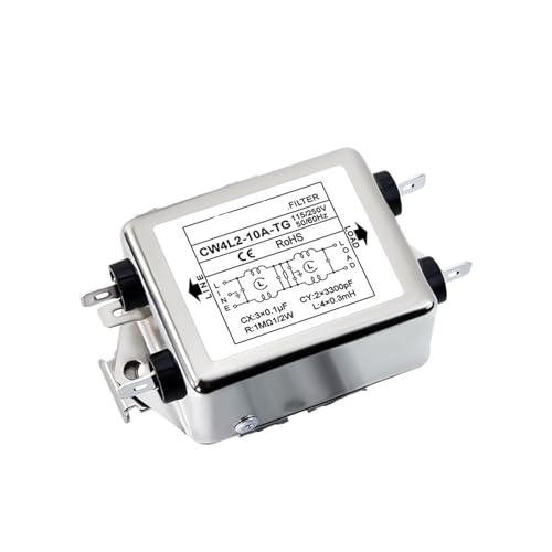 Filtro de CA monofásico de dos etapas CW4L2-10A-TG supresor EMI industrial de inserción