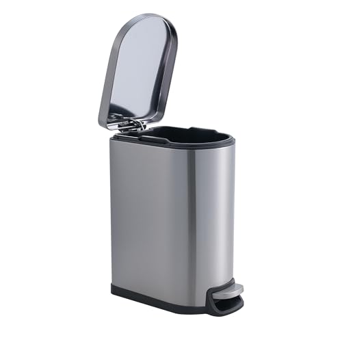Caneca de basura antideslizante de acero inoxidable 10L miniatura 2