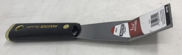 1-1/4" Inch Bent Putty Knife w Solvent Resistant Handle - Bulk Pack of (12)
