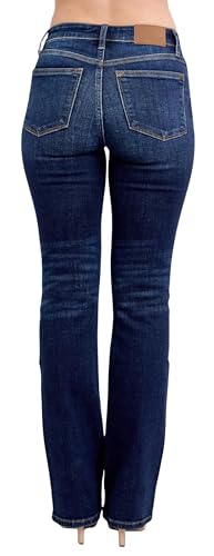 Judy Blue Women's High Waisted Dark Wash Bootcut Jeans3