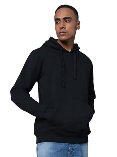 Image of HIGH Star Men's Cotton Hooded Neck Sweatshirt