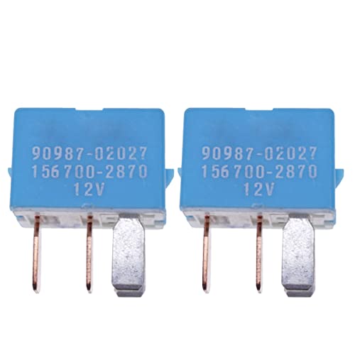 Jzgrdn 2Pk 4 Pin Ac Relay 90080-87026 90987-02027 90987-02028 90987-02022 156700-2870 156700-2840 Compatible With 1997-2014 Toyota Lexus And Scion Vehicles #TOP9
