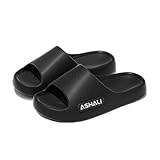 ASHALI Sandals (Black, Adult, Women, 9.5, Numeric Range, US Footwear Size System, 10, Medium)
