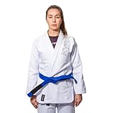 Kimono de Jiu Jitsu Feminino KVRA Lovely Branco F1
