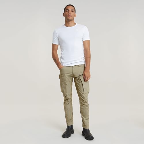 G-STAR Raw - Mens Rovic Zip 3D Regular Tapered Pants, Color Ensis Green, Size: 33W x 30L3