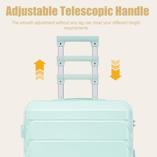 Image of 28 Inch ABS Hard Shell Large Luggage With Combination Lock and Side Hooks, Blue