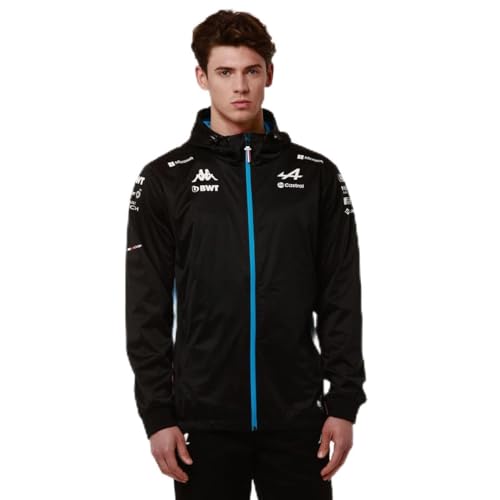 Chaqueta con capucha Kappa Adrafi de la escudería Alpine F1 con acabados premium para hombre