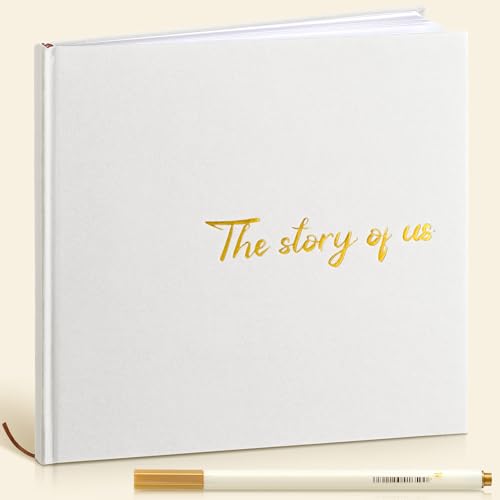 Colarr Hardcover Couples Scrapbook 144 Pages 8.7 x 8.7" Valentine