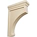 Ekena Millwork BKTW02X07X10GORW Large Gomez Wood Wood Brackets, 2 1/2"W x 7"D x 10"H , Rubberwood