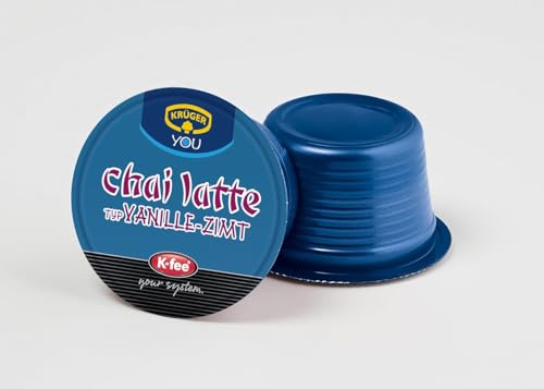 KRÜGER chai latte Vanille-Zimt Kapseln, Milchtee, kompatibel mit K-fee Kapselmaschinen, 6er Pack (6x 16 Kapseln)