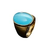 Aotiwe Anillos de dedo para hombre, alianza de boda ovalada de acero inoxidable, regalo para hombre, R 1/2, Acero inoxidable, Sin piedra preciosa