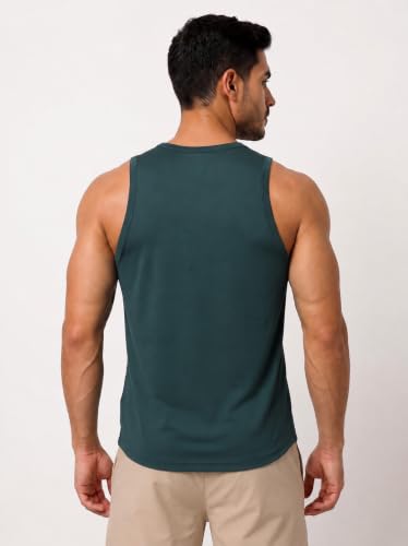Image of CHKOKKO Men's Workout Gym T-Shirt Lightweight Sleeveless T-Shirt