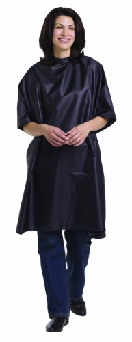 Andre Spectrum cape chimique noire vêtement coiffeur imperméable