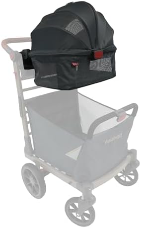 Wadabuggy Foldable Pet Caddy - Collapsible, Attachable & Removable Pet Carrier for Beach and Shopping Carts - Travel with Small & Medium Size Pets, Cats & Dogs (Cart Not Included)