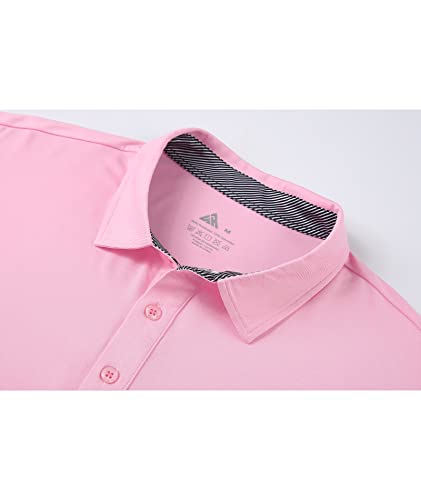 Camiseta polo para hombre V VALANCH, transpirable y fresca, manga corta, ideal para golf, uso casual o negocios miniatura 3