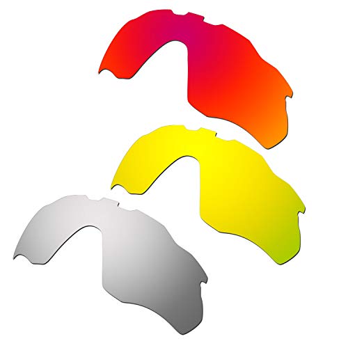 Lentilles Oakley Radar Pace renforcées rouge or et titane avec traitement anti-rayures