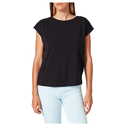 edc by Esprit 061cc1k316 Camiseta, 001/negro, S para Mujer