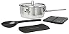 Stanley Adventure 6-Piece Even Heat Essential Camp Cook Set | 1.9 qt Stainless Steel Pot with Lid | Folding Cutting Board, Serving Spoon | Outdoor Cookware for Backpacking and Camping | BPA-Free #1