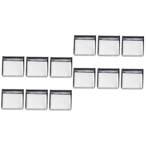 IWOWHERO 2sets Metal Eyeshadow Pans Empty 10 Pans Set Small Powder Container for Diy Makeup Highlighter Palette 60pcs*2