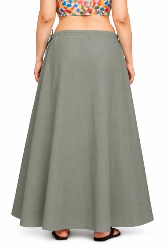 Image of CITIX Pure Cotton Petticoat for Women's Saree | Adjustable Drawstring Waist