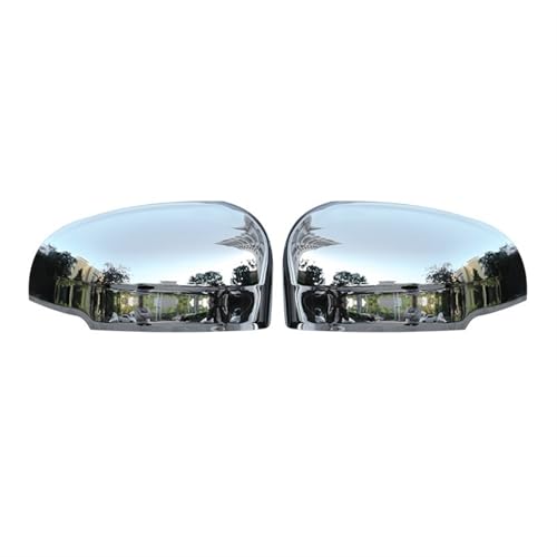 hA~[Jo[ For Volvo XC60 2018-2020 Accessories ABS Car Auto Carbon Fiber Side Rearview Mirror Cap Cover Shell Trim(Silver)