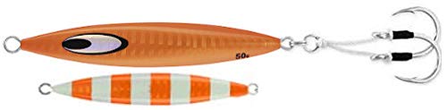 Jig Daiwa SA-SK40G08 leurre de pêche zèbre orange taille crochet 2/0 mer