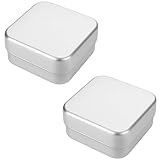 Seifendose, 2 Stück Seifenbox Reise, Edelstahl Seifendose Groß, Kleine Metalldose für Camping und...