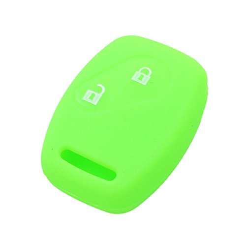 BROVACS Silicone Cover Protector Case Holder Skin Jacket Compatible with HONDA 2 Button Remote Key Fob CV9200 Light Green