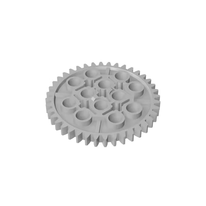 3649 Gear Technic Gear 40 Tooth 10 Pieces GDS-1099 Compatible with Lego Building Blocks Color:Light Bluish Gray