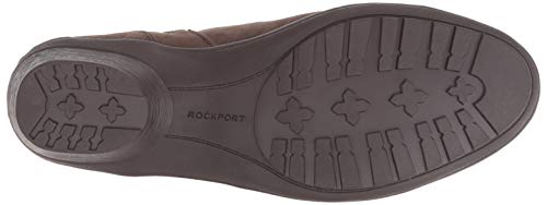 Rockport Women's Raven Button Boot Ankle, Stone Nubuck Waterproof, 5.5 M Us #TOP3