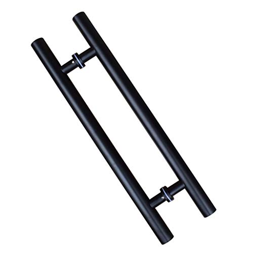 Poignée push-pull tube rond inox résistant aux traces