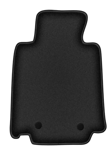 Tapis conducteur Nissan 370Z sur mesure en polyamide noir et caoutchouc 2009-2020