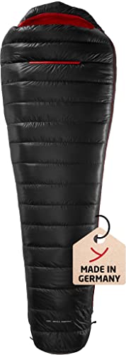 Nordisk Y by VIB 250 Schlafsack in Schwarz-Rot Mumienschlafsack für Outdoor